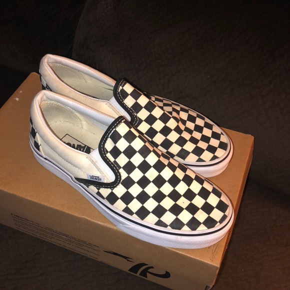 Vans Shoes - Black and white checkered Vans.